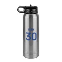 Thumbnail for Personalized Jersey Number Water Bottle (30 oz) - Left View
