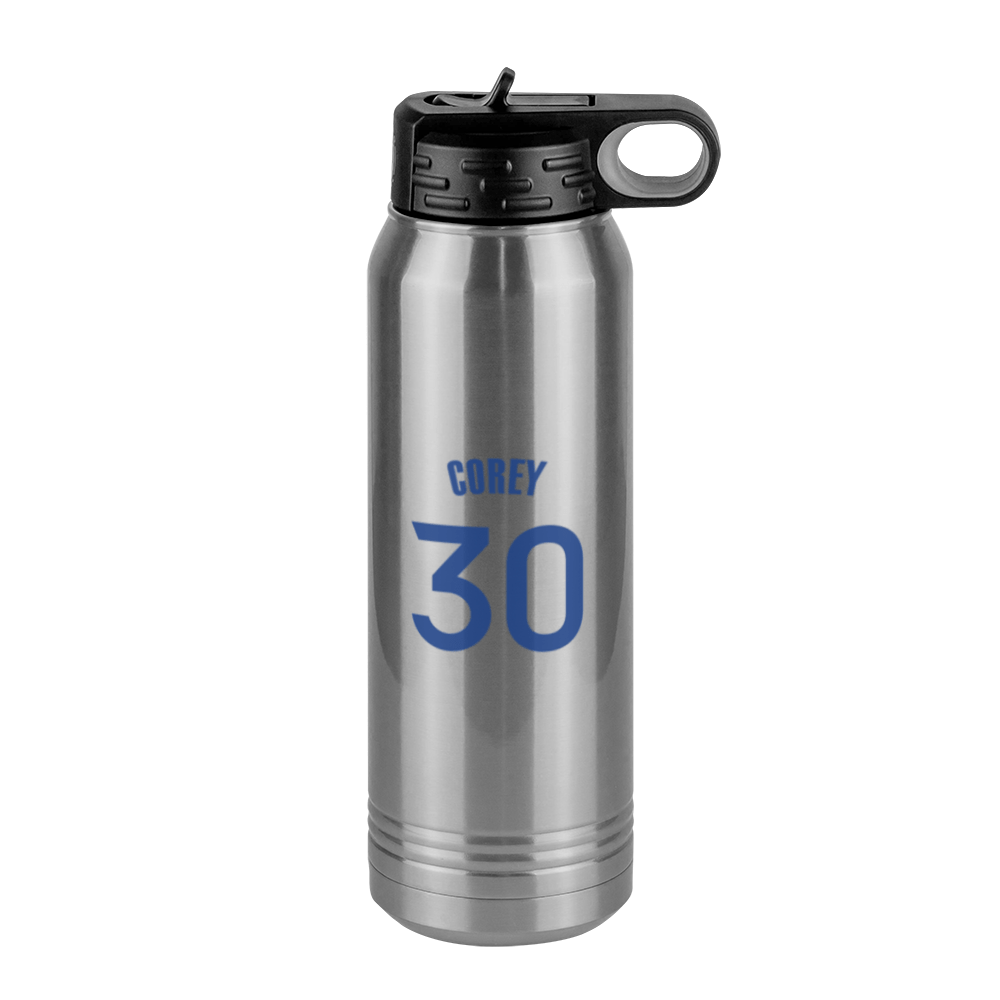 Personalized Jersey Number Water Bottle (30 oz) - Right View