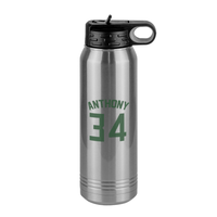 Thumbnail for Personalized Jersey Number Water Bottle (30 oz) - Right View