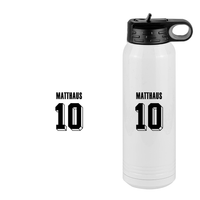 Thumbnail for Personalized Jersey Number Water Bottle (30 oz) - Germany - Design View