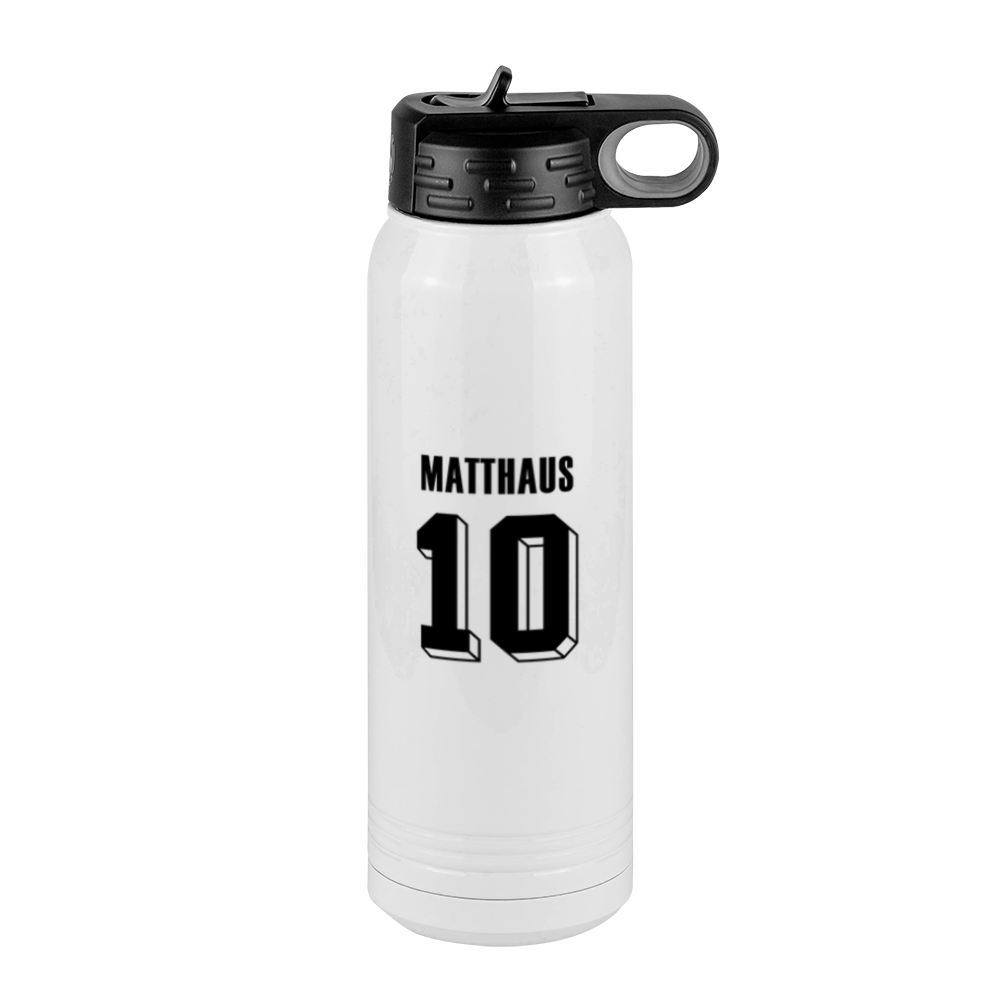 Personalized Jersey Number Water Bottle (30 oz) - Germany - Right View