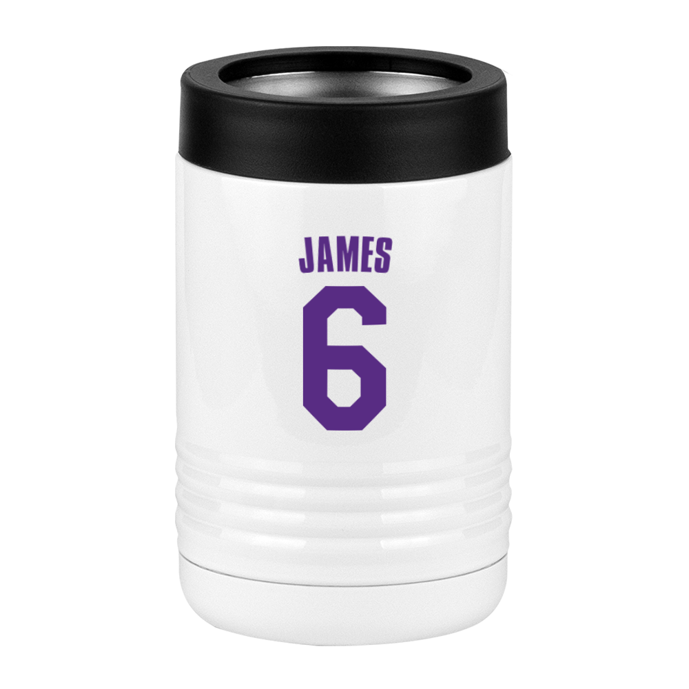 Personalized Jersey Number Beverage Holder - Left View