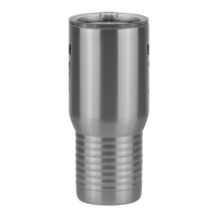 Thumbnail for Personalized Jersey Number Travel Coffee Mug Tumbler with Handle (20 oz) - Front View