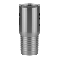 Thumbnail for Personalized Jersey Number Travel Coffee Mug Tumbler with Handle (20 oz) - Front View