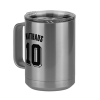 Thumbnail for Personalized Jersey Number Coffee Mug Tumbler with Handle (15 oz) - Germany - Front Left View