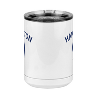 Thumbnail for Personalized Jersey Number Coffee Mug Tumbler with Handle (15 oz) - English Soccer - Front View