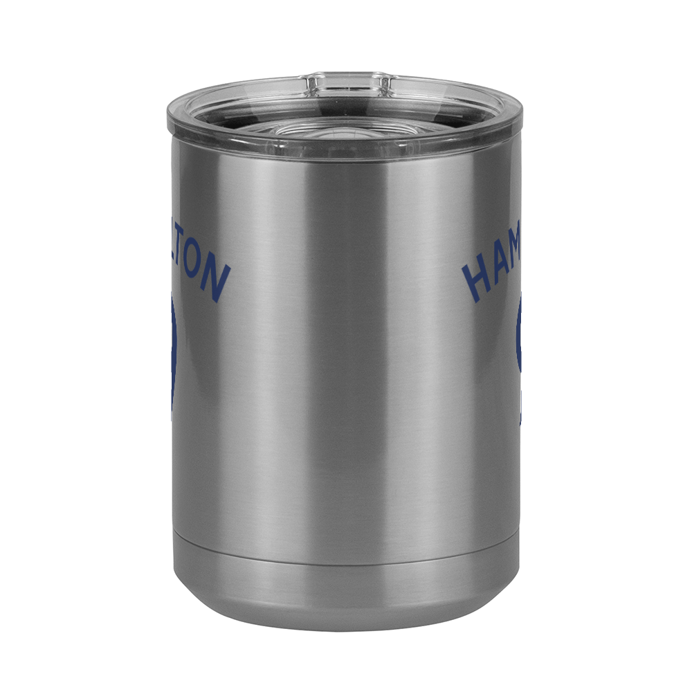 Personalized Jersey Number Coffee Mug Tumbler with Handle (15 oz) - English Soccer - Front View