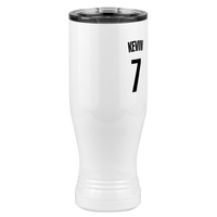 Thumbnail for Personalized Jersey Number Pilsner Tumbler (20 oz) - Front Right View