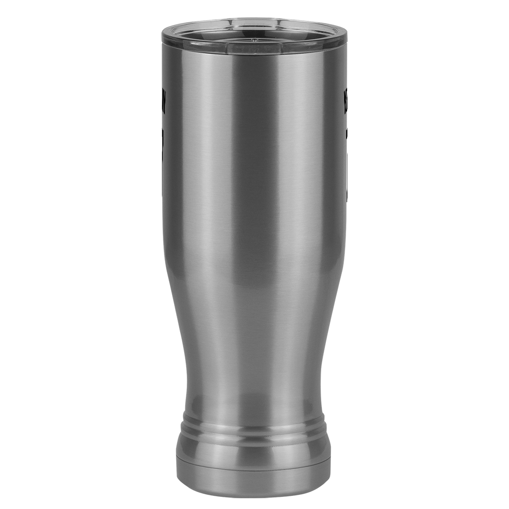 Personalized Jersey Number Pilsner Tumbler (20 oz) - Front View