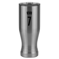 Thumbnail for Personalized Jersey Number Pilsner Tumbler (20 oz) - Left View