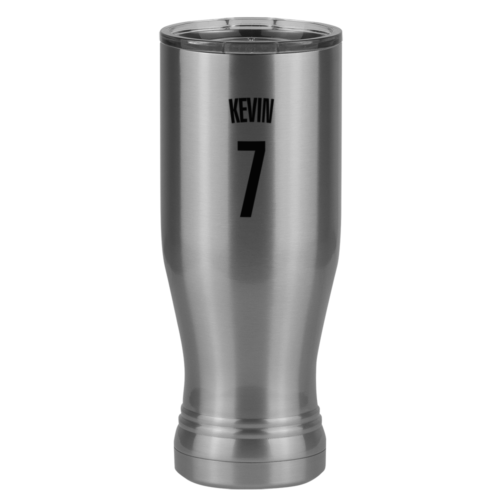 Personalized Jersey Number Pilsner Tumbler (20 oz) - Right View