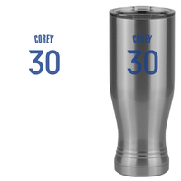 Thumbnail for Personalized Jersey Number Pilsner Tumbler (20 oz) - Design View