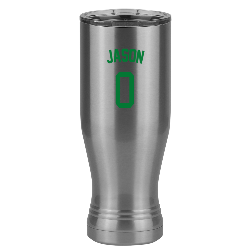 Personalized Jersey Number Pilsner Tumbler (20 oz) - Left View