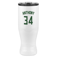 Thumbnail for Personalized Jersey Number Pilsner Tumbler (20 oz) - Left View