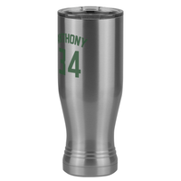 Thumbnail for Personalized Jersey Number Pilsner Tumbler (20 oz) - Front Left View