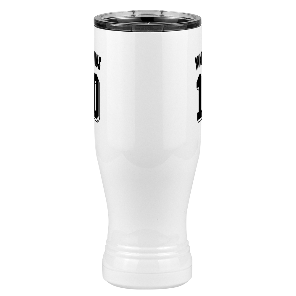Personalized Jersey Number Pilsner Tumbler (20 oz) - Germany - Front View