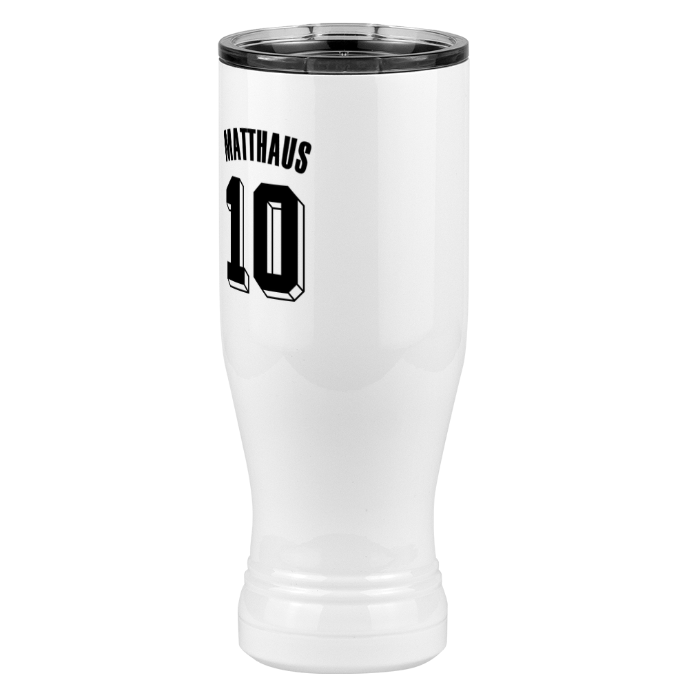 Personalized Jersey Number Pilsner Tumbler (20 oz) - Germany - Front Left View