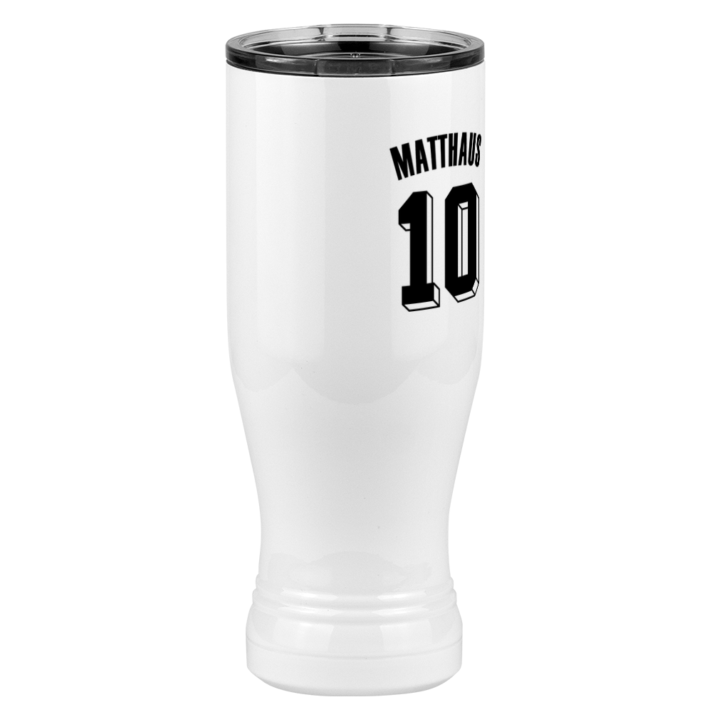 Personalized Jersey Number Pilsner Tumbler (20 oz) - Germany - Front Right View