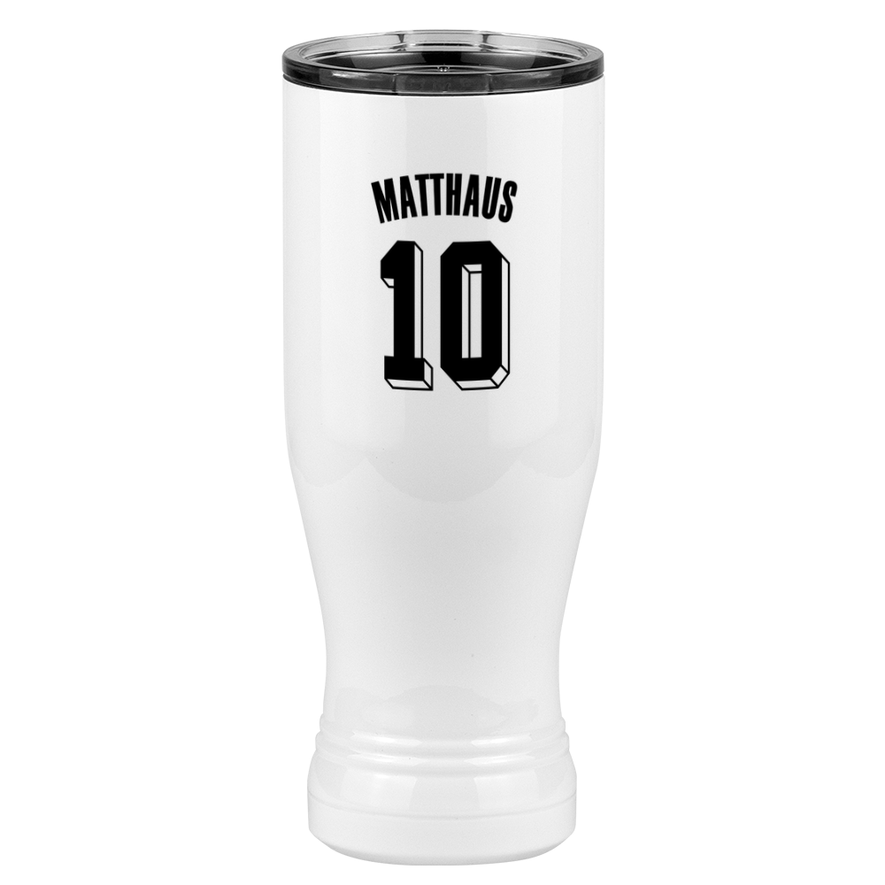 Personalized Jersey Number Pilsner Tumbler (20 oz) - Germany - Right View
