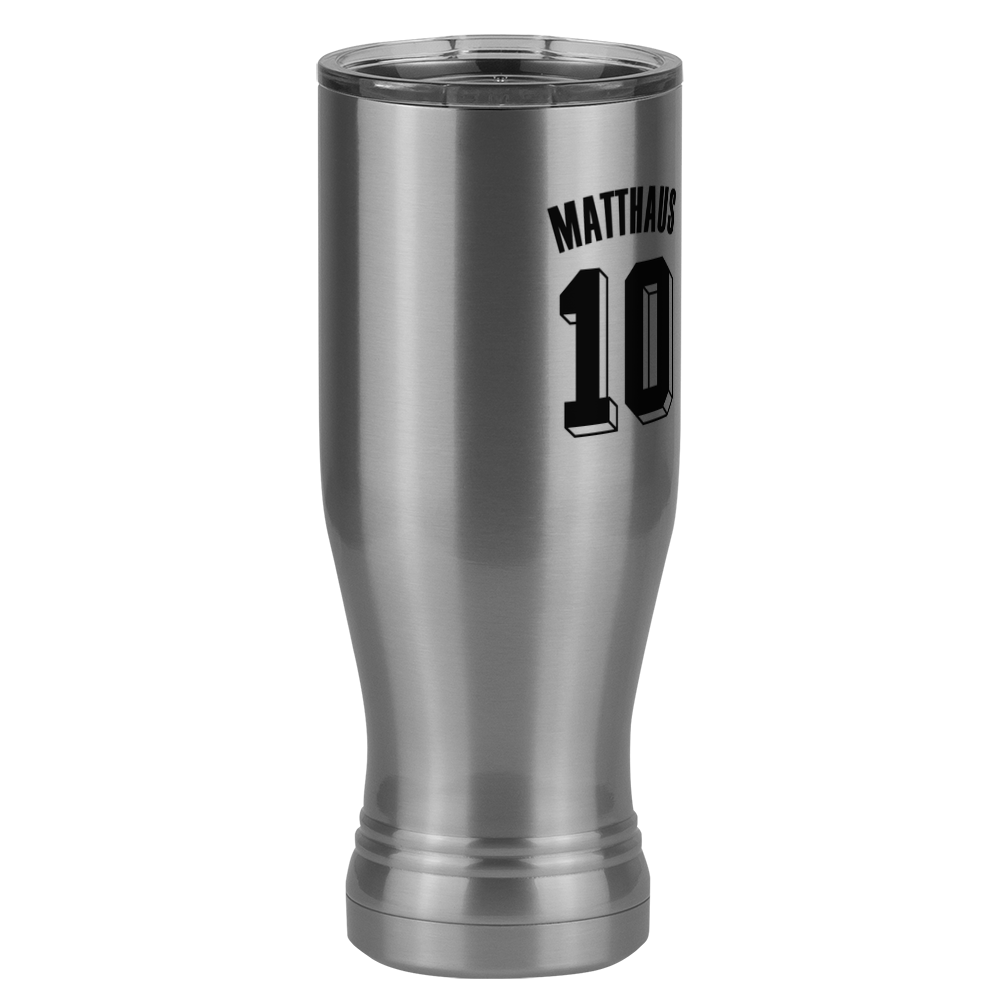 Personalized Jersey Number Pilsner Tumbler (20 oz) - Germany - Front Right View