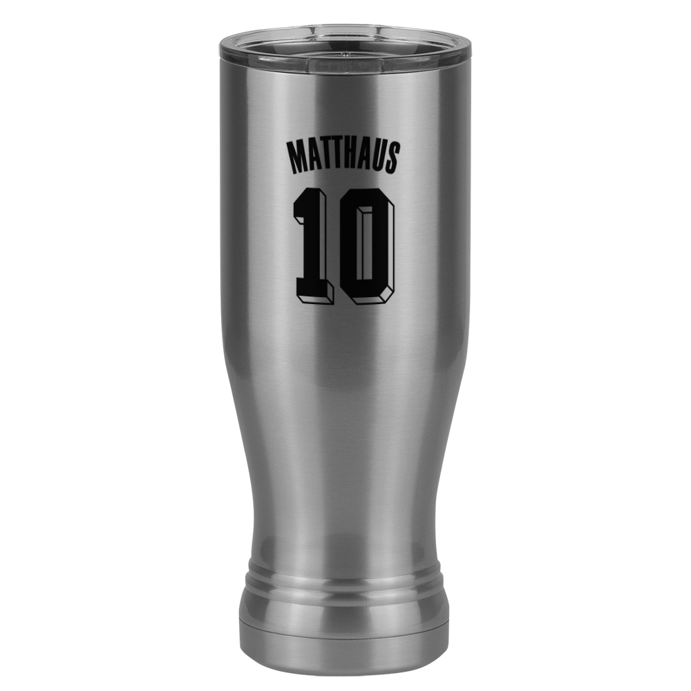 Personalized Jersey Number Pilsner Tumbler (20 oz) - Germany - Left View