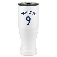 Thumbnail for Personalized Jersey Number Pilsner Tumbler (20 oz) - English Soccer - Left View