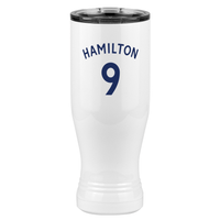 Thumbnail for Personalized Jersey Number Pilsner Tumbler (20 oz) - English Soccer - Right View