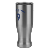Thumbnail for Personalized Jersey Number Pilsner Tumbler (20 oz) - English Soccer - Front Left View