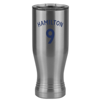 Thumbnail for Personalized Jersey Number Pilsner Tumbler (20 oz) - English Soccer - Left View