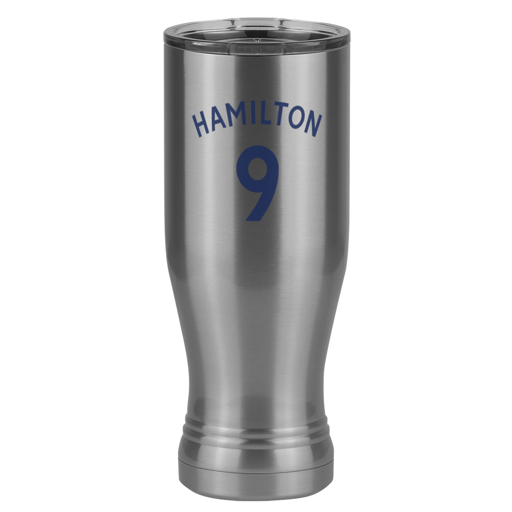 Personalized Jersey Number Pilsner Tumbler (20 oz) - English Soccer - Right View