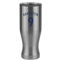 Thumbnail for Personalized Jersey Number Pilsner Tumbler (20 oz) - English Soccer - Right View