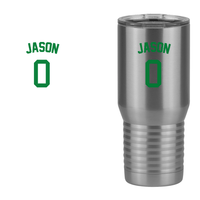 Thumbnail for Personalized Jersey Number Tall Travel Tumbler (20 oz) - Design View
