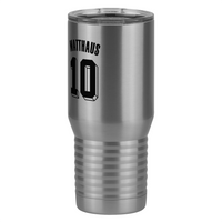 Thumbnail for Personalized Jersey Number Tall Travel Tumbler (20 oz) - Germany - Front Left View