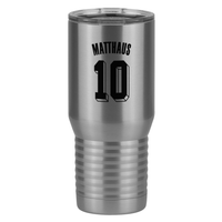 Thumbnail for Personalized Jersey Number Tall Travel Tumbler (20 oz) - Germany - Right View