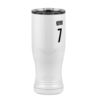 Thumbnail for Personalized Jersey Number Pilsner Tumbler (14 oz) - Front Right View