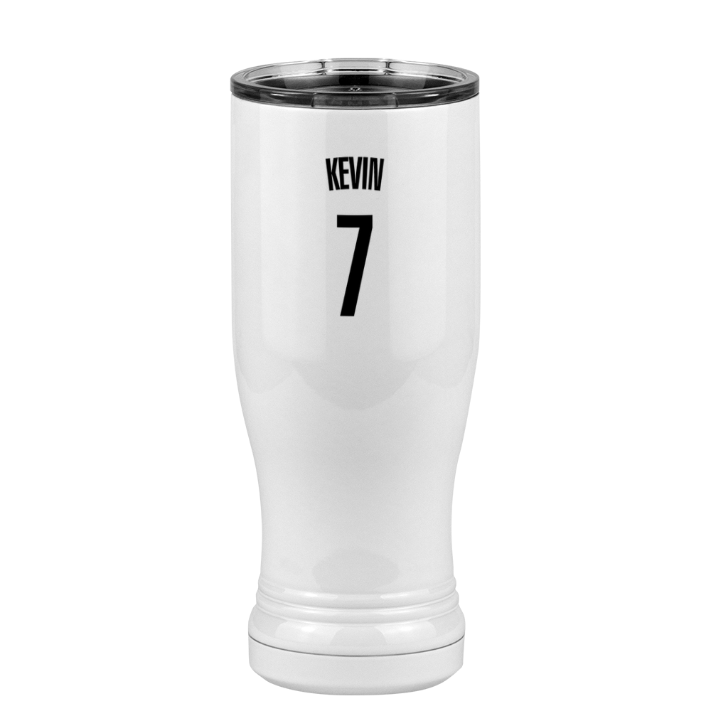 Personalized Jersey Number Pilsner Tumbler (14 oz) - Right View