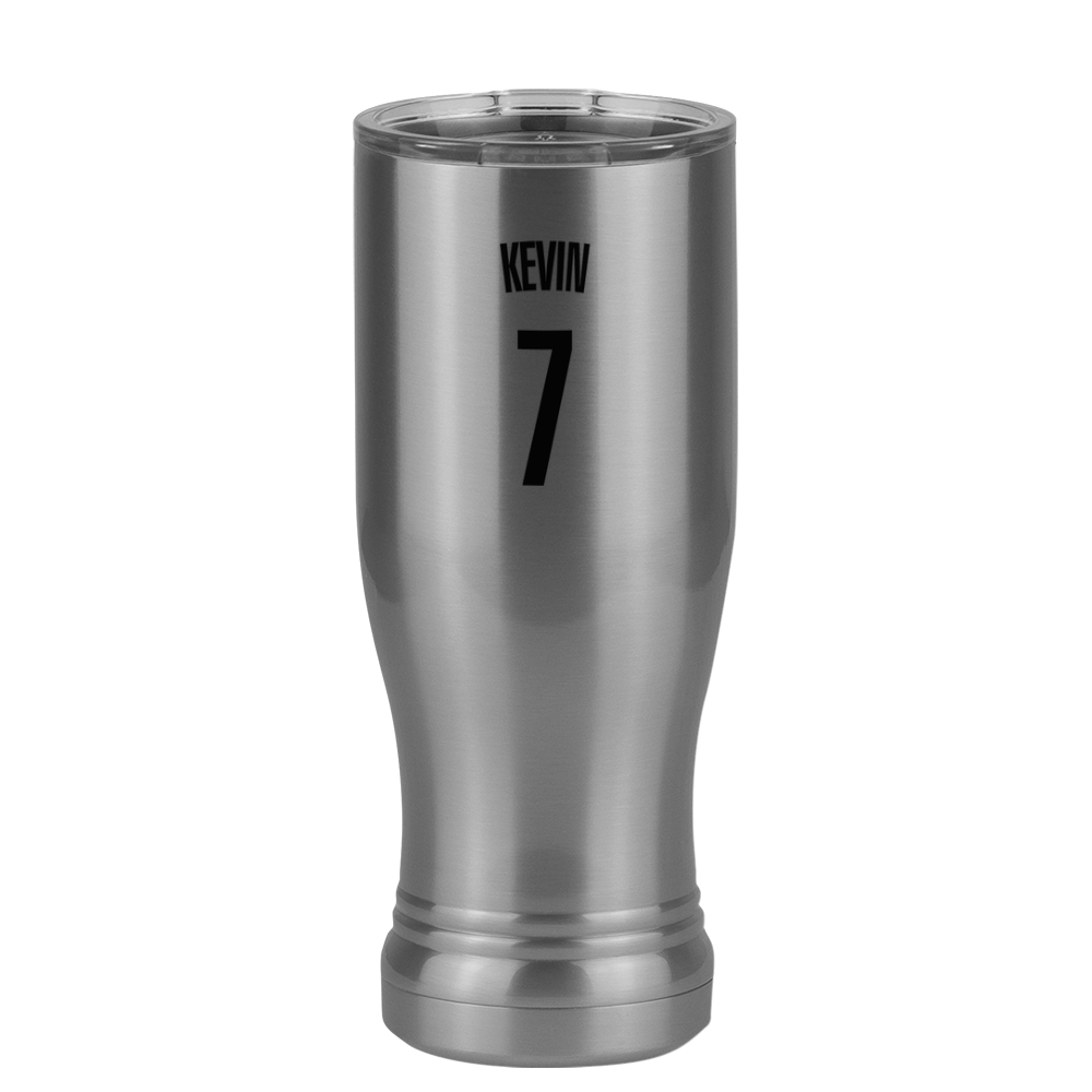 Personalized Jersey Number Pilsner Tumbler (14 oz) - Right View
