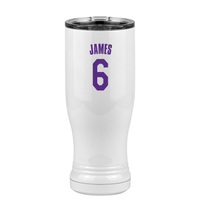 Thumbnail for Personalized Jersey Number Pilsner Tumbler (14 oz) - Left View