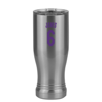 Thumbnail for Personalized Jersey Number Pilsner Tumbler (14 oz) - Right View
