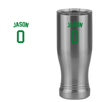 Thumbnail for Personalized Jersey Number Pilsner Tumbler (14 oz) - Design View