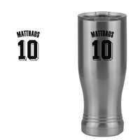 Thumbnail for Personalized Jersey Number Pilsner Tumbler (14 oz) - Germany - Design View