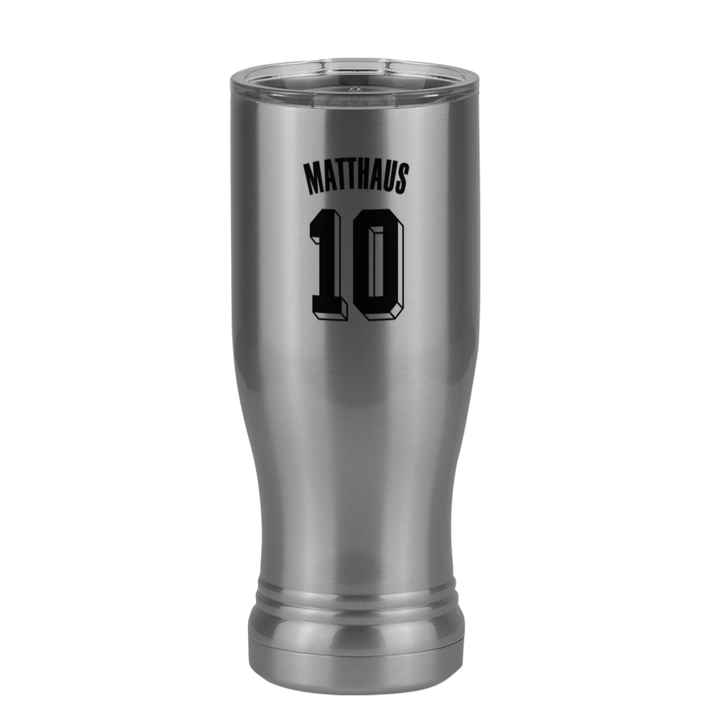 Personalized Jersey Number Pilsner Tumbler (14 oz) - Germany - Left View