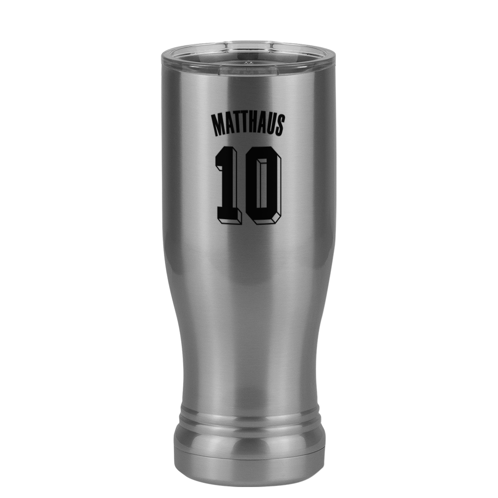 Personalized Jersey Number Pilsner Tumbler (14 oz) - Germany - Right View