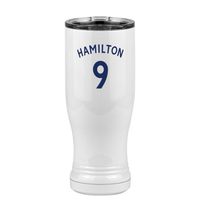 Thumbnail for Personalized Jersey Number Pilsner Tumbler (14 oz) - English Soccer - Left View