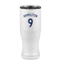 Thumbnail for Personalized Jersey Number Pilsner Tumbler (14 oz) - English Soccer - Right View