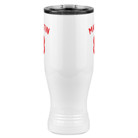 Thumbnail for Personalized Jersey Number Pilsner Tumbler (20 oz) - English Soccer - Front View