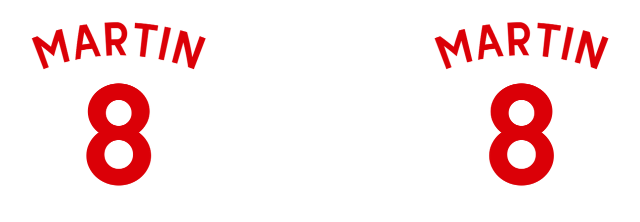 Personalized Jersey Number Pilsner Tumbler (20 oz) - English Soccer - Graphic View