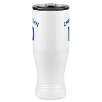 Thumbnail for Personalized Jersey Number Pilsner Tumbler (20 oz) - English Soccer - Front View