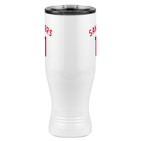 Thumbnail for Personalized Jersey Number Pilsner Tumbler (20 oz) - English Soccer - Front View