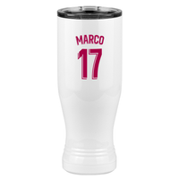 Thumbnail for Personalized Jersey Number Pilsner Tumbler (20 oz) - Spain Soccer - Right View